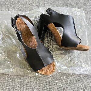 LUXURY REBEL CHAD Black Designer Fashion Corkbed Platform Sandals 6 EUR …